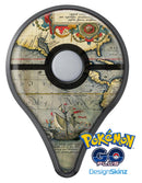 The Vintage Coast Map Pokémon GO Plus Vinyl Protective Decal Skin Kit