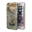 The Vintage Coast Map iPhone 6/6s or 6/6s Plus 2-Piece Hybrid INK-Fuzed Case