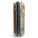 The Vintage Coast Map iPhone 6/6s or 6/6s Plus 2-Piece Hybrid INK-Fuzed Case
