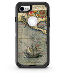 The Vintage Coast Map 4 - iPhone 7 or 8 OtterBox Case & Skin Kits