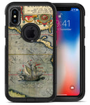 The Vintage Coast Map 4 - iPhone X OtterBox Case & Skin Kits