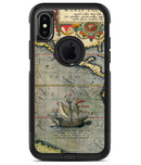 The Vintage Coast Map 4 - iPhone X OtterBox Case & Skin Kits