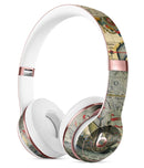 The Vintage Coast Map Full-Body Skin Kit for the Beats by Dre Solo 3 Wireless Headphones
