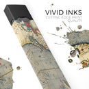 The Vintage Coast Map - Premium Decal Protective Skin-Wrap Sticker compatible with the Juul Labs vaping device