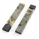 The Vintage Coast Map - Premium Decal Protective Skin-Wrap Sticker compatible with the Juul Labs vaping device