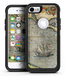 The Vintage Coast Map - iPhone 7 or 8 OtterBox Case & Skin Kits