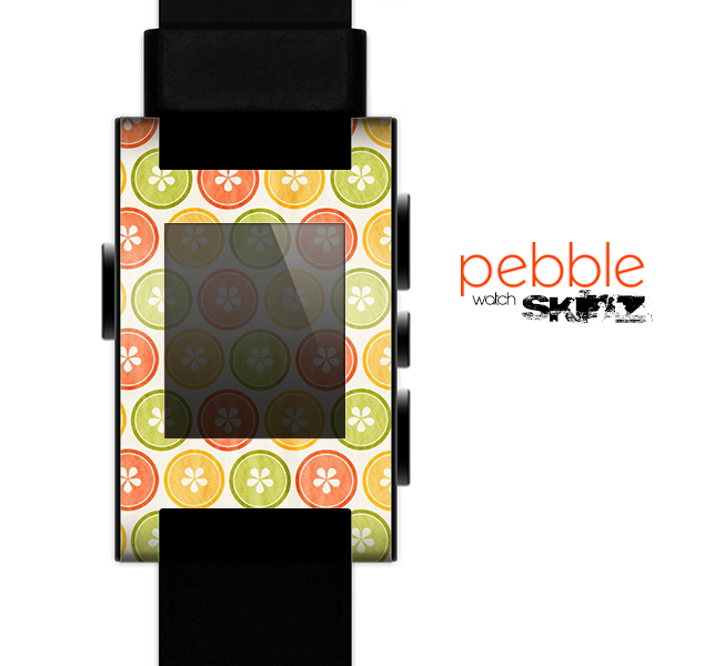 The Vintage Color Buttons Skin for the Pebble SmartWatch