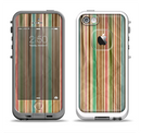 The Vintage Color Striped V3 Apple iPhone 5-5s LifeProof Fre Case Skin Set