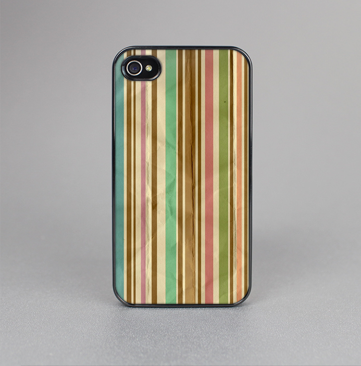 The Vintage Color Striped V3 Skin-Sert for the Apple iPhone 4-4s Skin-Sert Case