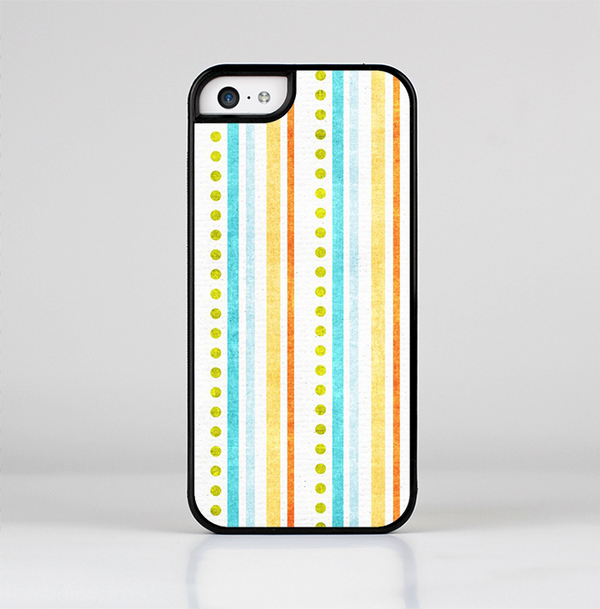 The Vintage Colored Stripes Skin-Sert Case for the Apple iPhone 5c