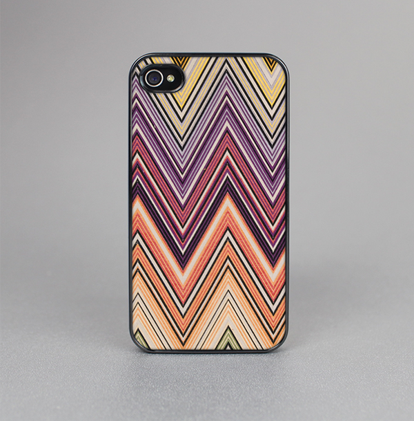 The Vintage Colored V3 Chevron Pattern Skin-Sert for the Apple iPhone 4-4s Skin-Sert Case