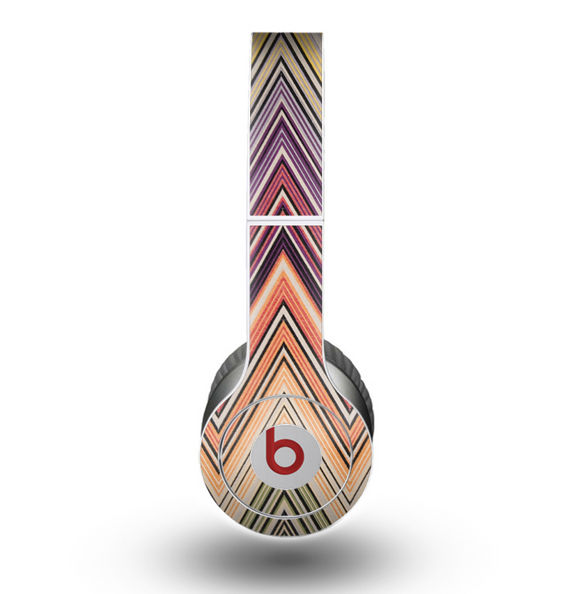 The Vintage Colored V3 Chevron Pattern Skin for the Beats by Dre Original Solo-Solo HD Headphones