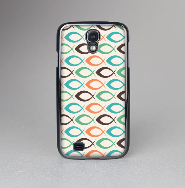 The Vintage Colored Vector Fish Icons Skin-Sert Case for the Samsung Galaxy S4