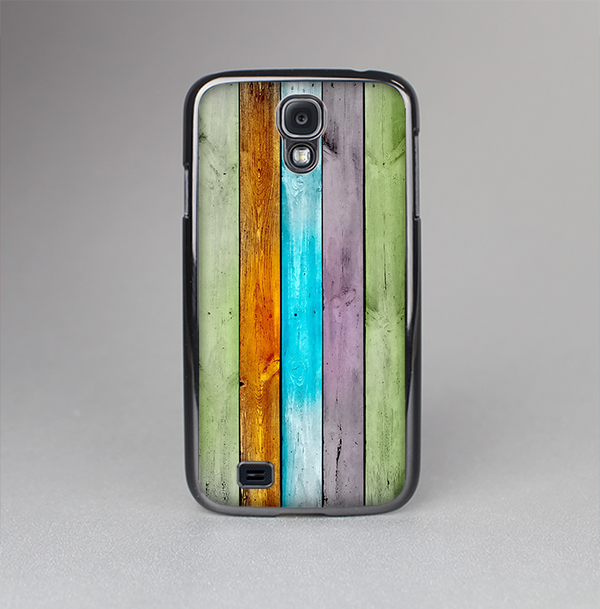 The Vintage Colored Wooden Planks Skin-Sert Case for the Samsung Galaxy S4