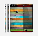 The Vintage Colored Wooden Planks Skin for the Apple iPhone 6 Plus