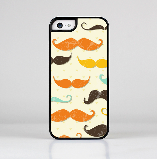 The Vintage Colorful Mustaches Skin-Sert Case for the Apple iPhone 5c