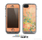 The Vintage Coral Floral Skin for the Apple iPhone 5c LifeProof Case