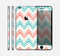 The Vintage Coral & Teal Abstract Chevron Pattern Skin for the Apple iPhone 6 Plus