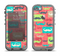 The Vintage Coral and Neon Mustaches Apple iPhone 5c LifeProof Nuud Case Skin Set