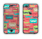 The Vintage Coral and Neon Mustaches Apple iPhone 6 LifeProof Nuud Case Skin Set