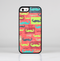 The Vintage Coral and Neon Mustaches Skin-Sert Case for the Apple iPhone 5/5s