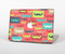 The Vintage Coral and Neon Mustaches Skin Set for the Apple MacBook Pro 15" with Retina Display