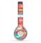 The Vintage Coral and Neon Mustaches Skin for the Beats by Dre Solo 2 Headphones
