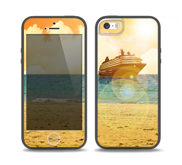 The Vintage Cruise ship at Dusk Skin Set for the iPhone 5-5s Skech Glow Case