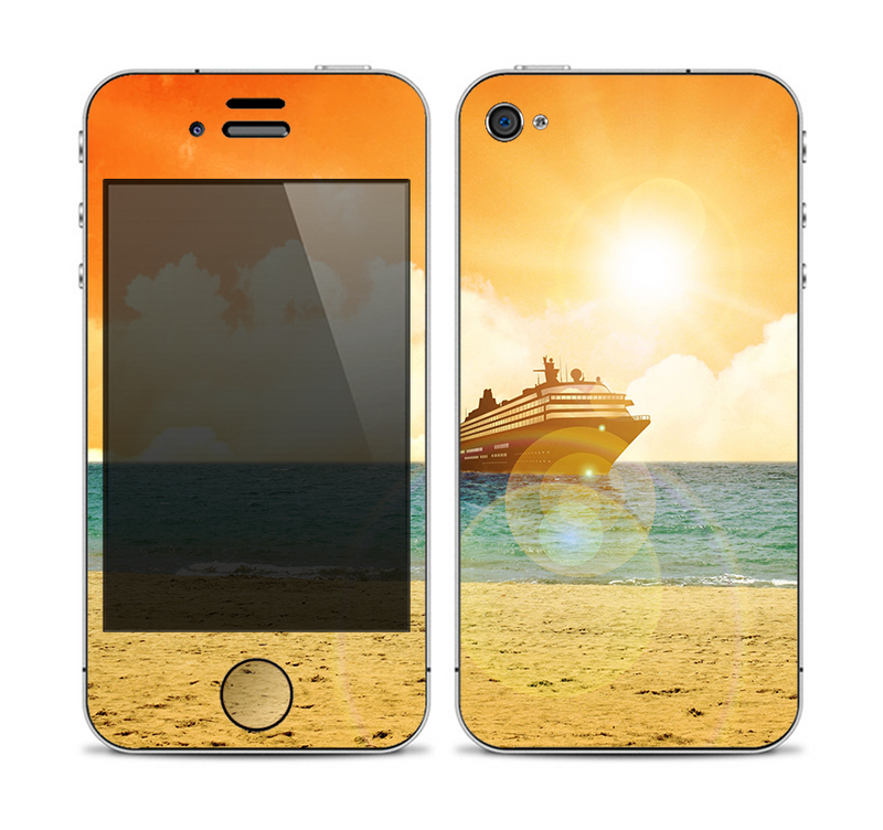 The Vintage Cruise ship at Dusk Skin for the Apple iPhone 4-4s