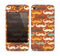 The Vintage Dark Red Mustache Pattern Skin for the Apple iPhone 4-4s
