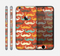 The Vintage Dark Red Mustache Pattern Skin for the Apple iPhone 6
