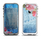 The Vintage Denim & Pink Floral Apple iPhone 5-5s LifeProof Fre Case Skin Set