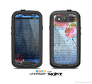 The Vintage Denim & Pink Floral Skin For The Samsung Galaxy S3 LifeProof Case