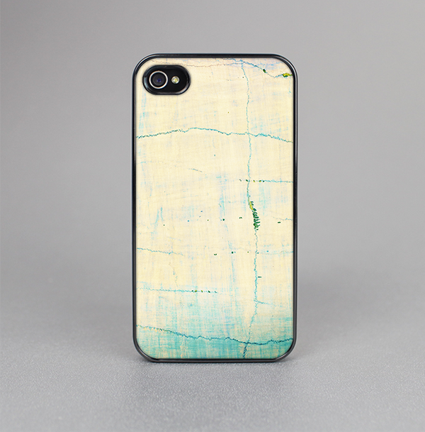 The Vintage Faded Colors with Cracks Skin-Sert for the Apple iPhone 4-4s Skin-Sert Case