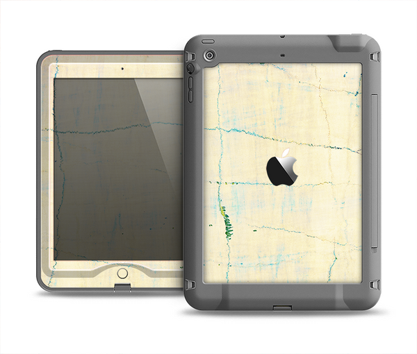 The Vintage Faded Colors with Cracks Apple iPad Mini LifeProof Nuud Case Skin Set