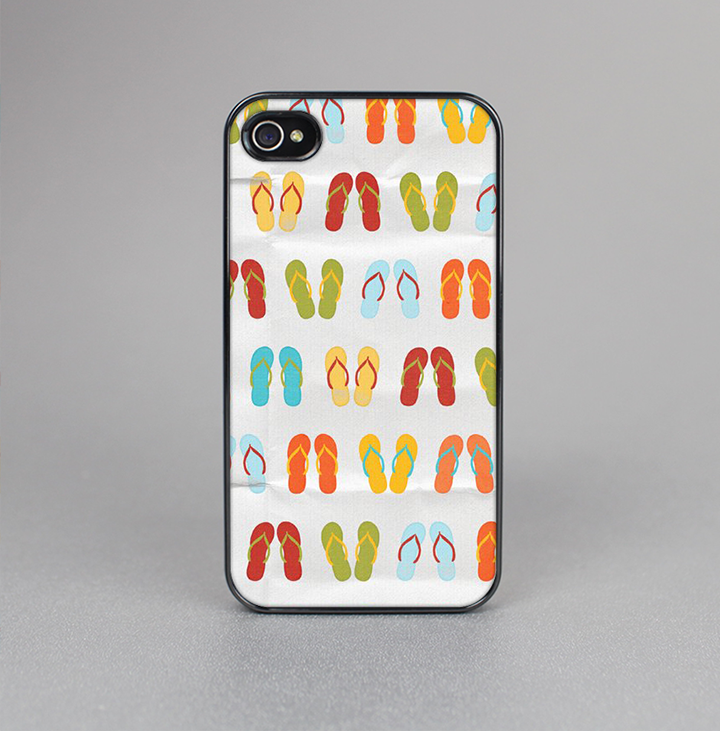 The Vintage Flip-Flops Skin-Sert for the Apple iPhone 4-4s Skin-Sert Case