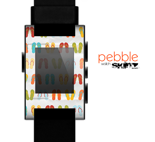 The Vintage Flip-Flops Skin for the Pebble SmartWatch