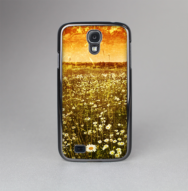The Vintage Glowing Orange Field Skin-Sert Case for the Samsung Galaxy S4
