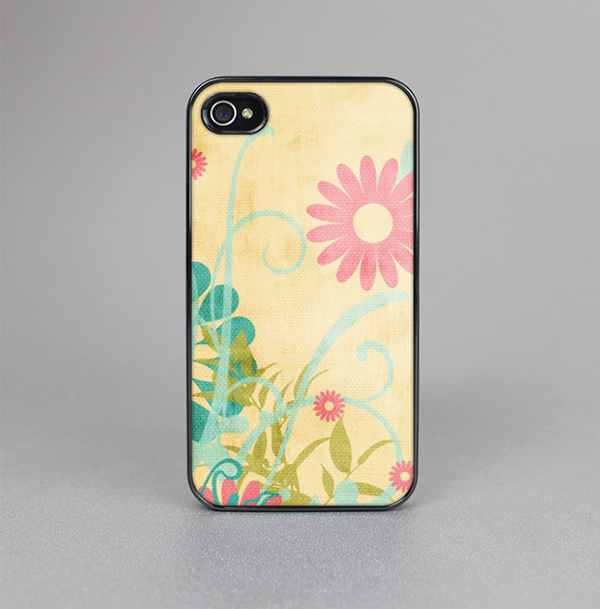 The Vintage Golden Flowers Skin-Sert for the Apple iPhone 4-4s Skin-Sert Case