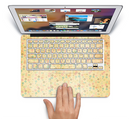 The Vintage Golden Tiny Polka Dots Skin Set for the Apple MacBook Pro 15" with Retina Display