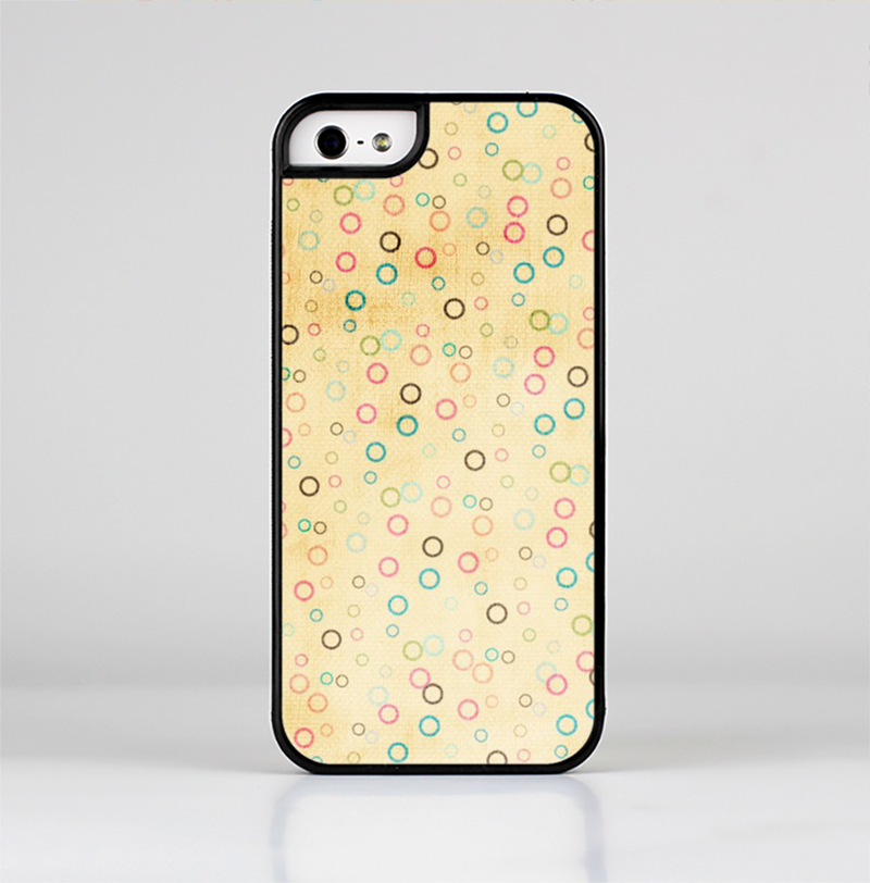 The Vintage Golden Tiny Polka Dots Skin-Sert Case for the Apple iPhone 5/5s