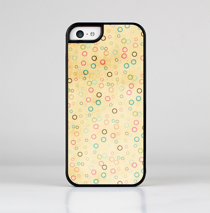 The Vintage Golden Tiny Polka Dots Skin-Sert Case for the Apple iPhone 5c