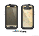The Vintage Golden Tiny Polka Dots Skin For The Samsung Galaxy S3 LifeProof Case