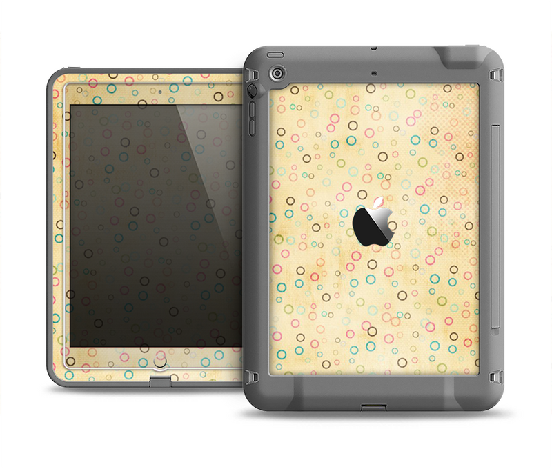 The Vintage Golden Tiny Polka Dots Apple iPad Air LifeProof Fre Case Skin Set