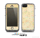 The Vintage Golden Tiny Polka Dots Skin for the Apple iPhone 5c LifeProof Case