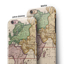 The Vintage Grand Ocean Map iPhone 6/6s or 6/6s Plus 2-Piece Hybrid INK-Fuzed Case