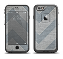 The Vintage Gray Textured Chevron Pattern Wide V3 Apple iPhone 6/6s LifeProof Fre Case Skin Set