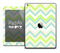 The Vintage Green Chevron V3 Skin for the iPad Air
