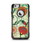The Vintage Green Floral Vector Pattern Apple iPhone 6 Otterbox Commuter Case Skin Set