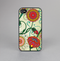 The Vintage Green Floral Vector Pattern Skin-Sert for the Apple iPhone 4-4s Skin-Sert Case